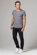 Men's Crew Neck Stripe Tee - Mini Stripe - view 3