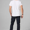 Men's Linen Blend Cross V-Neck Tee