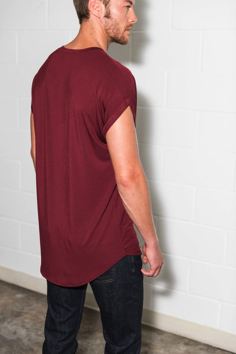 Men's Modal Curved Bottom Crew Tee