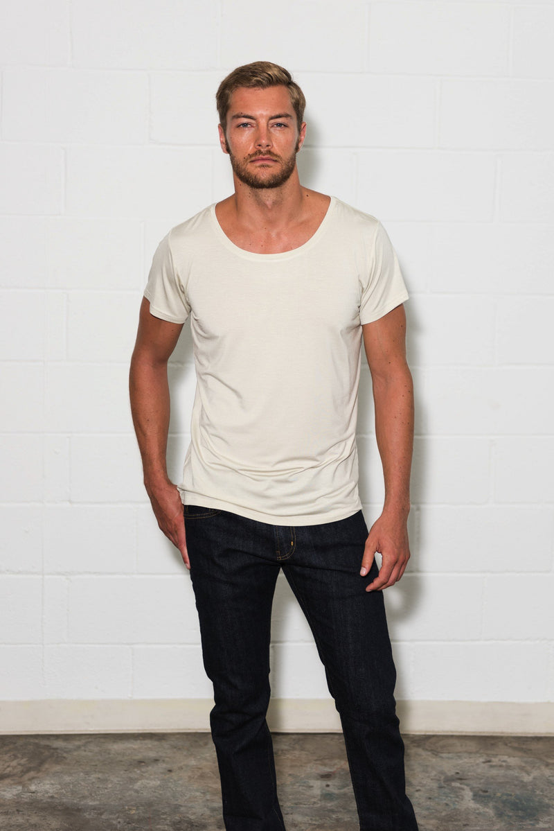 Men's Modal Wide Neck Tee