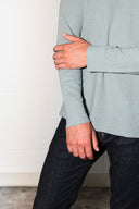 Men's Linen Blend Crew Neck Long Sleeve - view 25
