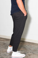 Men's French Terry Cut Off Raw Hem Sweatpant - view 7