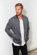 Men's Soft Knit Melange Bomber Jacket - view 12