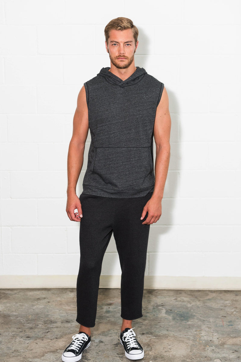 Men's Sleeveless Tri-Blend Hoodie