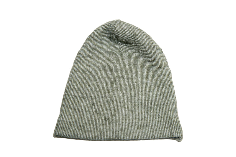 Melange Knit Beanie Cap - Long — Army