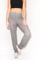 Women's Novelty Texture Lounge Pant - Black Gravel - view 4