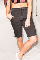 Women's French Terry Short - Black - view 5