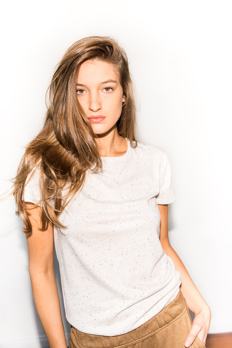 Women's Jersey Crew Neck Tee - Multi-Dot — Multi-Dot