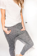 Women's Melange Knit Jogger Pant - Black - view 3