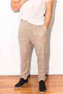 Men's Melange Knit Cinched Bottom Pant - view 3