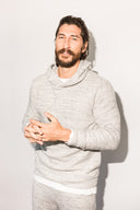 Men's Soft Knit Melange Pullover Hoodie - view 7