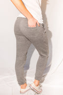Women's French Terry Cuff Bottom Back Pocket Sweatpant - Heather Grey - view 3