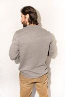 Men's French Terry Raw Neck Pocket Sweater - view 7