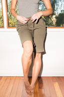 Women's French Terry Short - Army - view 3