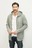 Men's Soft Knit Melange Zip Front Hoodie - view 9