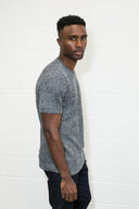 Men's Soft Knit Melange Short Sleeve Crew Tee - view 22