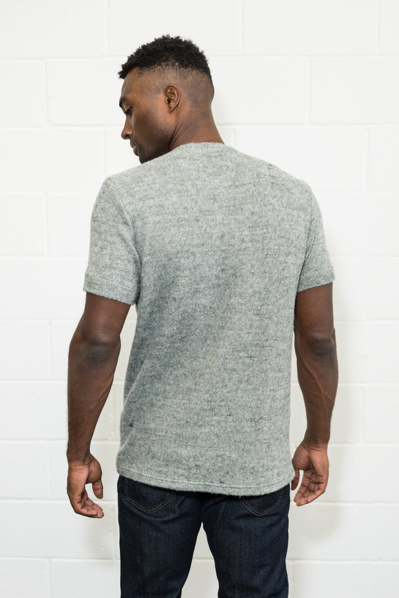 Men's Soft Knit Melange Short Sleeve Crew Tee