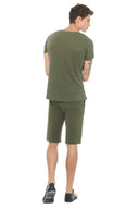 Men's French Terry Cut Off Short With Adjustable Draw Chord - view 19