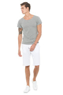 Men's French Terry Cut Off Short With Adjustable Draw Chord - view 7