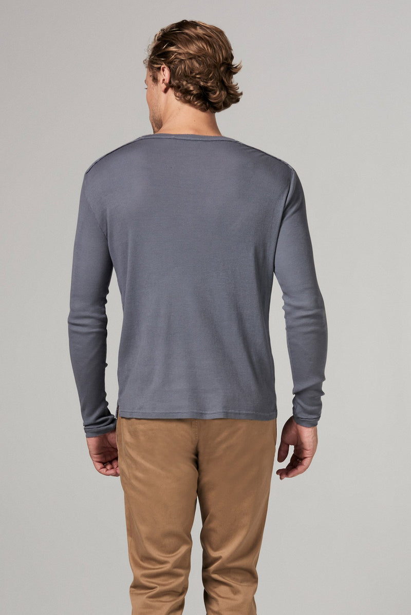 Men's Long Sleeve Henley