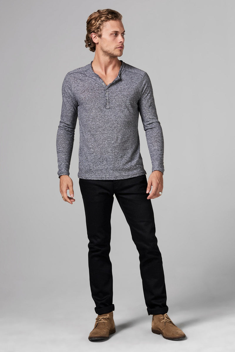 Men's Long Sleeve Henley