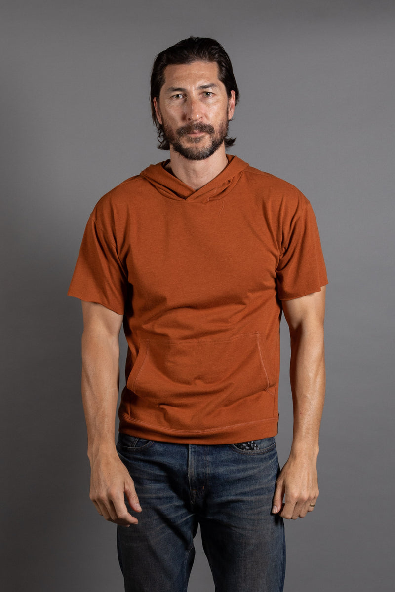 Men's Jersey Tee Kangaroo Pocket Hoodie — Antique