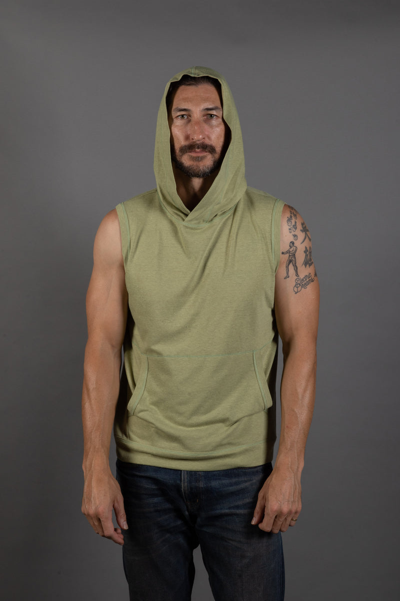 Men's Sleeveless Tri-Blend Hoodie