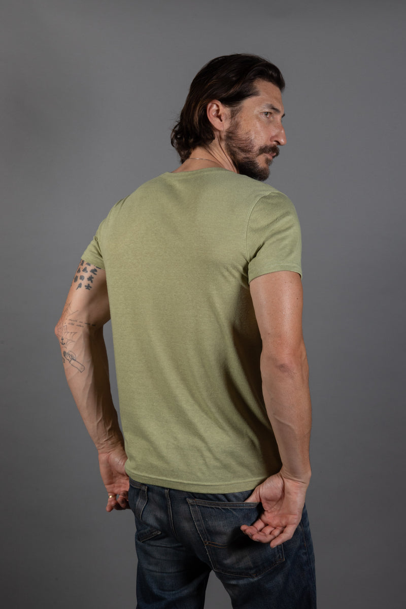 Men's Tri-Blend Cross V-Neck Tee