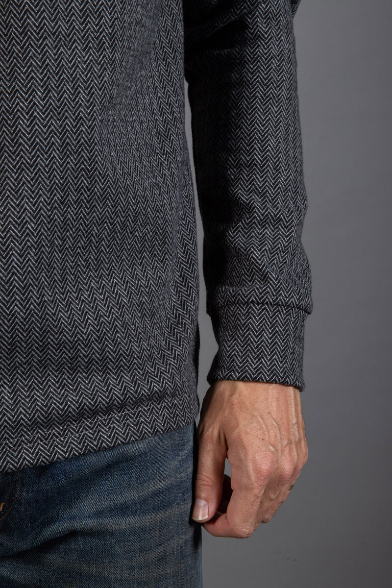 Spencer Herringbone V-Neck Sweater