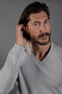 Westin Herringbone V-Neck Sweater - view 9