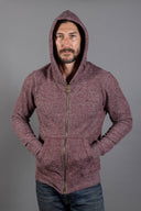 Men's Soft Knit Melange Zip Front Hoodie - view 3