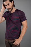 Men's Raw Edge Patch Sleeve Stripe Tee - view 21