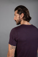 Men's Cross V-Neck Stripe Tee - view 3