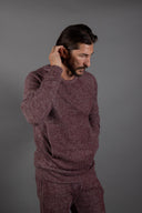 Men's Soft Knit Melange Kangaroo Pocket Pullover Sweater - view 26