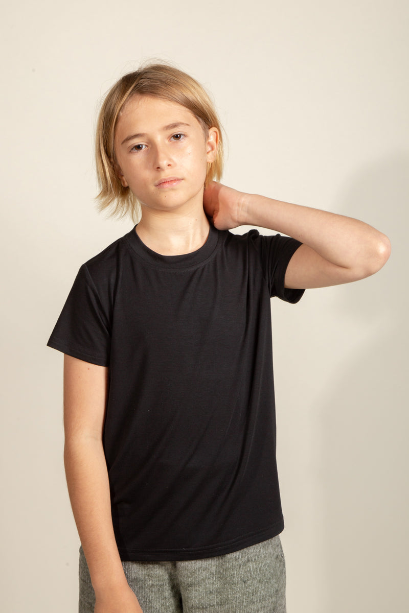 Boy's Modal Tee — Black