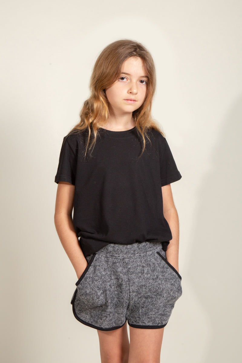 Girl's Tri-Blend Tee — Black
