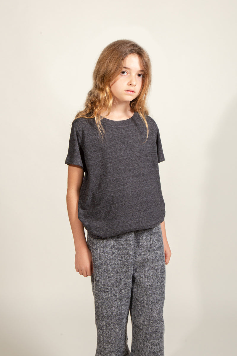 Girl's Soft Knit Jogger — Black