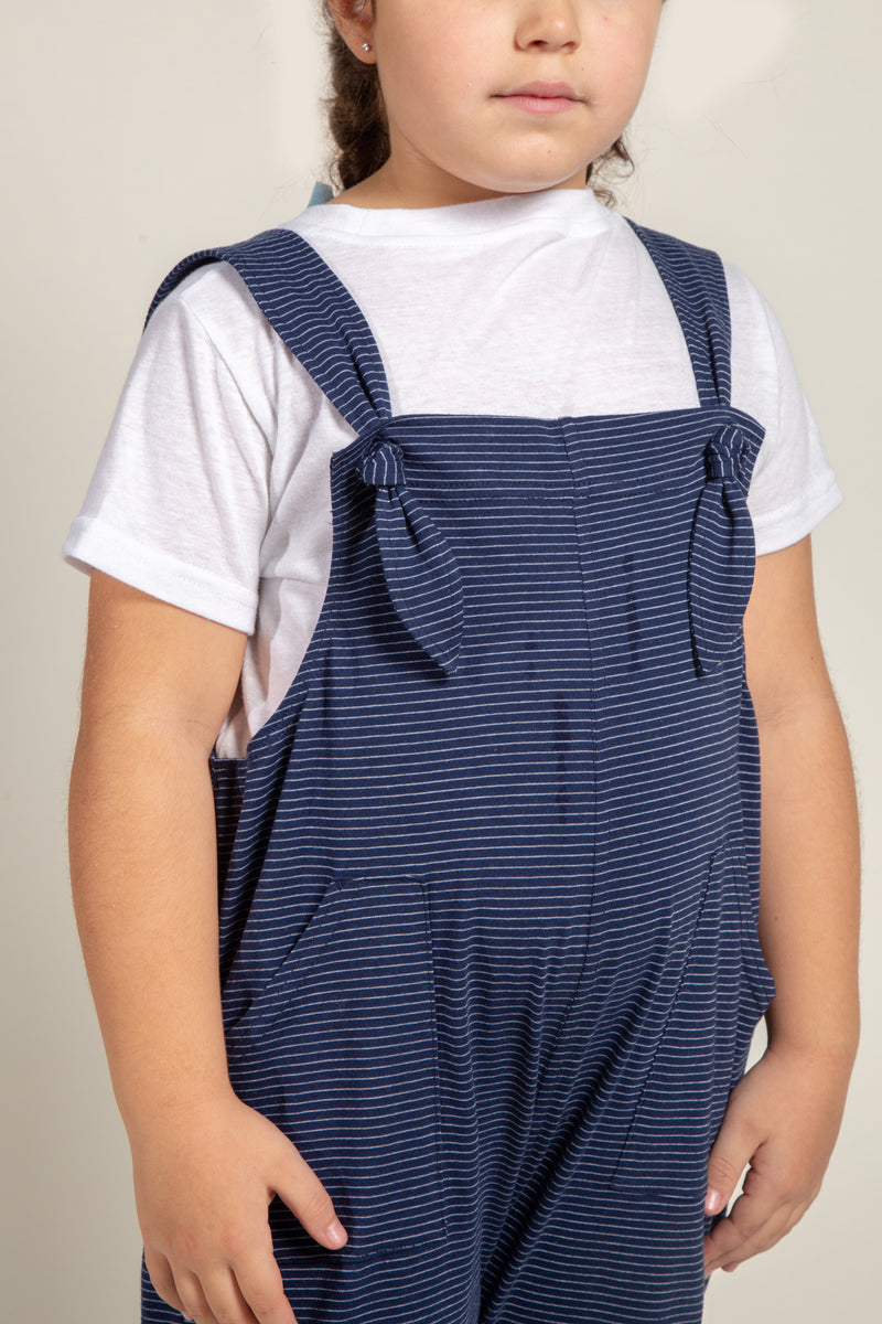 Jersey Stripe Jumper — Navy/White