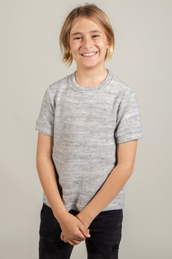 Youth Melange Soft Knit Novelty Tee