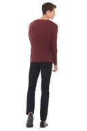 Men's Linen Blend Crew Neck Long Sleeve - view 26