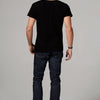 Men's Linen Blend Cross V-Neck Tee