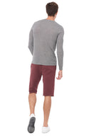Men's Novelty Texture Long Sleeve Pullover - view 17