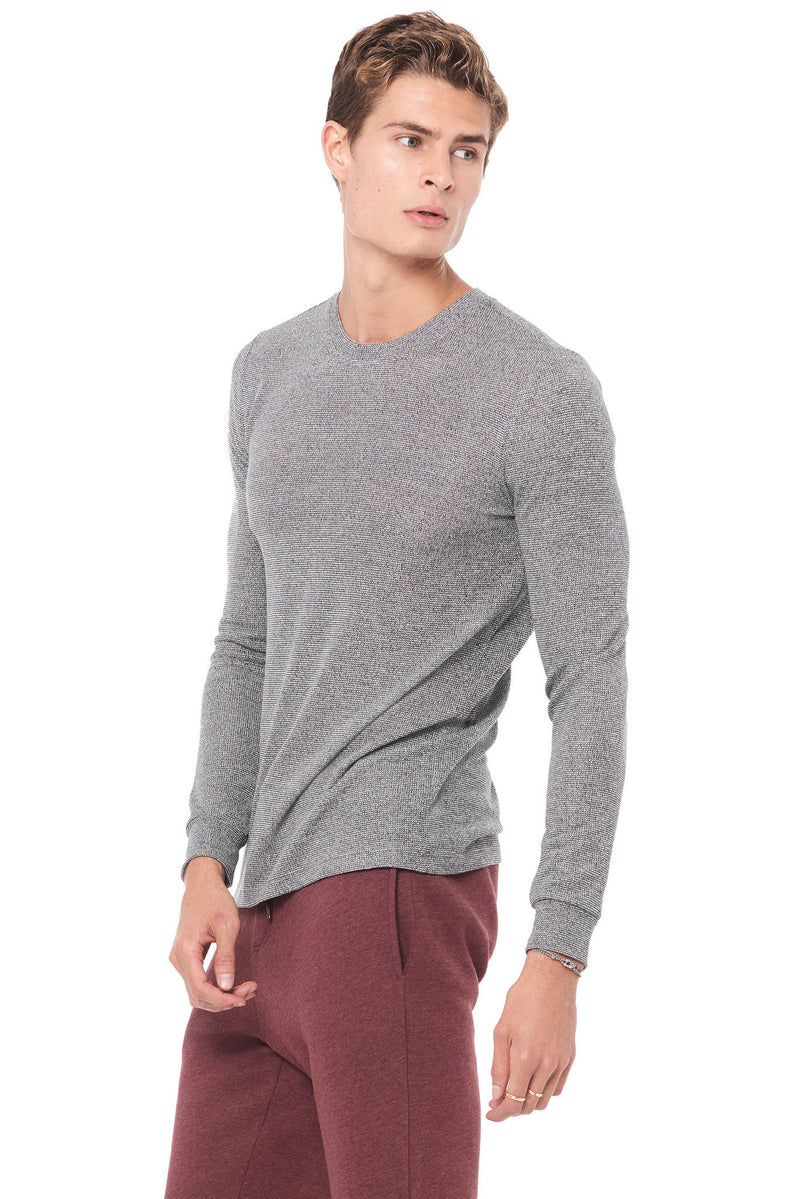 Men's Novelty Texture Long Sleeve Pullover