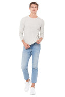 Men's Novelty Texture Long Sleeve Pullover - view 6