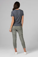 Women's Melange Knit Jogger Pant - Army - view 5