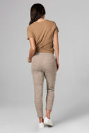 Women's Melange Knit Jogger Pant - Camel - view 3
