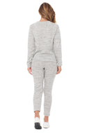 Women's Melange Knit Pullover Sweatshirt - Heather - view 5