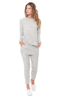 Women's Melange Knit Pullover Sweatshirt - Heather - view 2