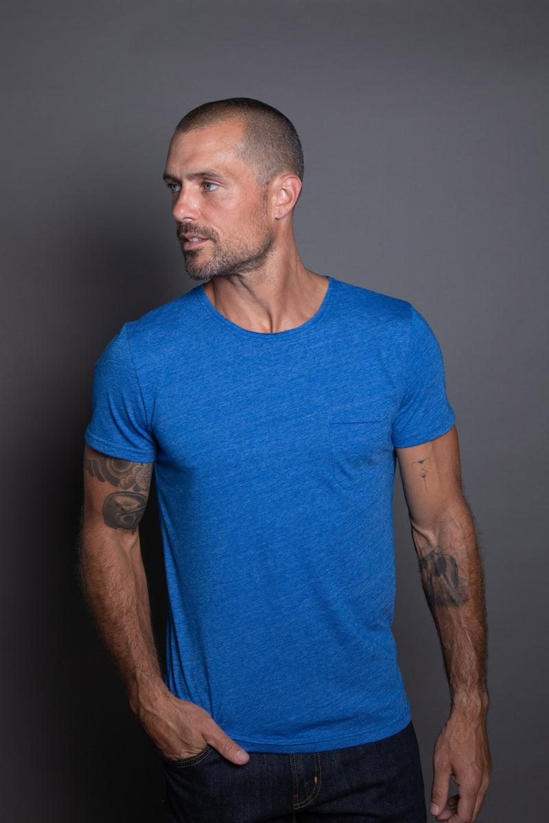 Men's Jersey Crew Neck Pocket Sailor Tee