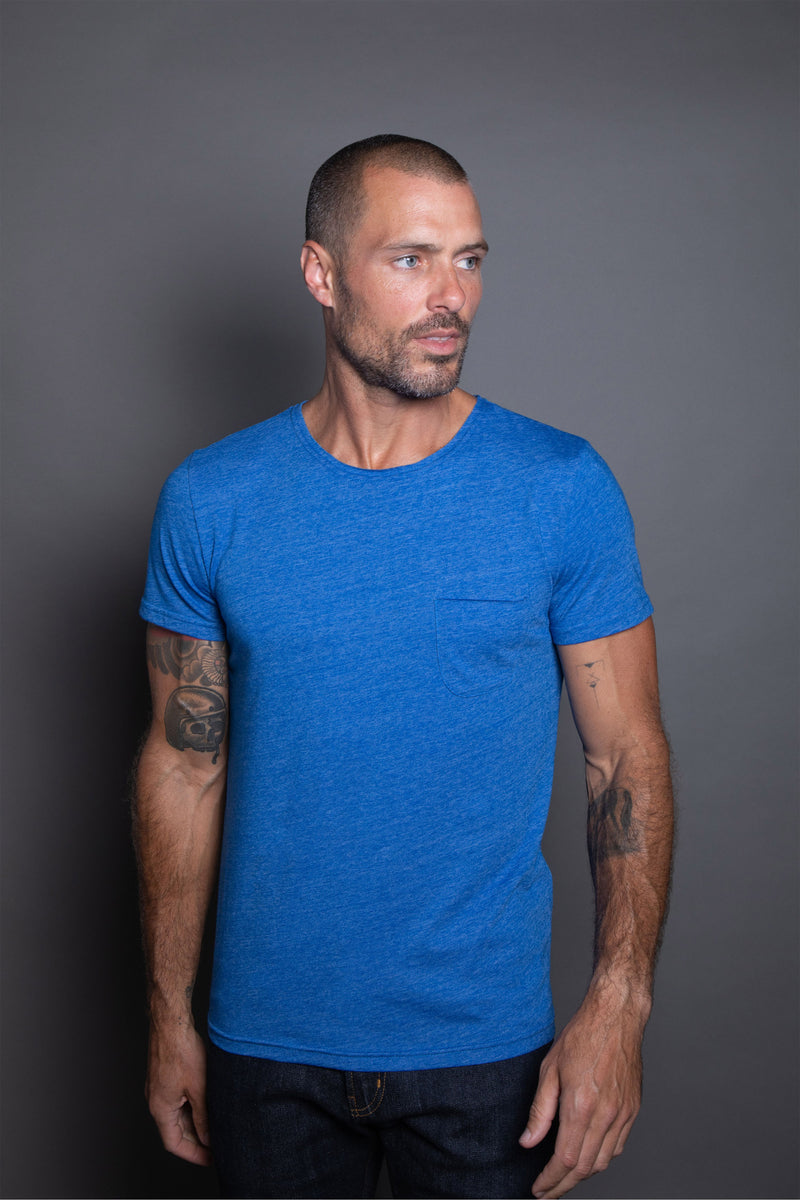 Men's Jersey Crew Neck Pocket Sailor Tee